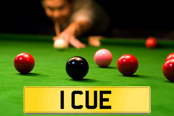1 CUE Registration Number Plate