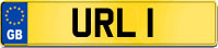 URL 1 number plate