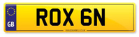 Personalised Number Plate ROX 6N