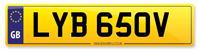 Personalised Number Plates LYB 650V