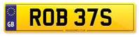 Personalised Number Plates ROB 37S