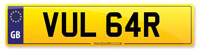Personalised Number Plates VUL 64R