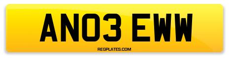 Registration AN03 EWW