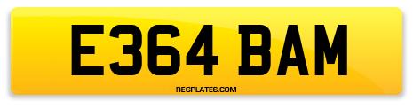 Registration E364 BAM