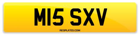 Registration M15 SXV