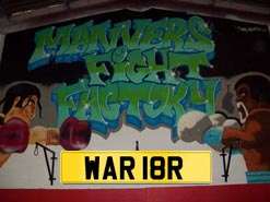 WAR 18R Car Registration Plate