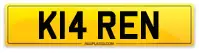 P6 MAX number plate