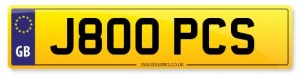 Number Plate J800 PCS