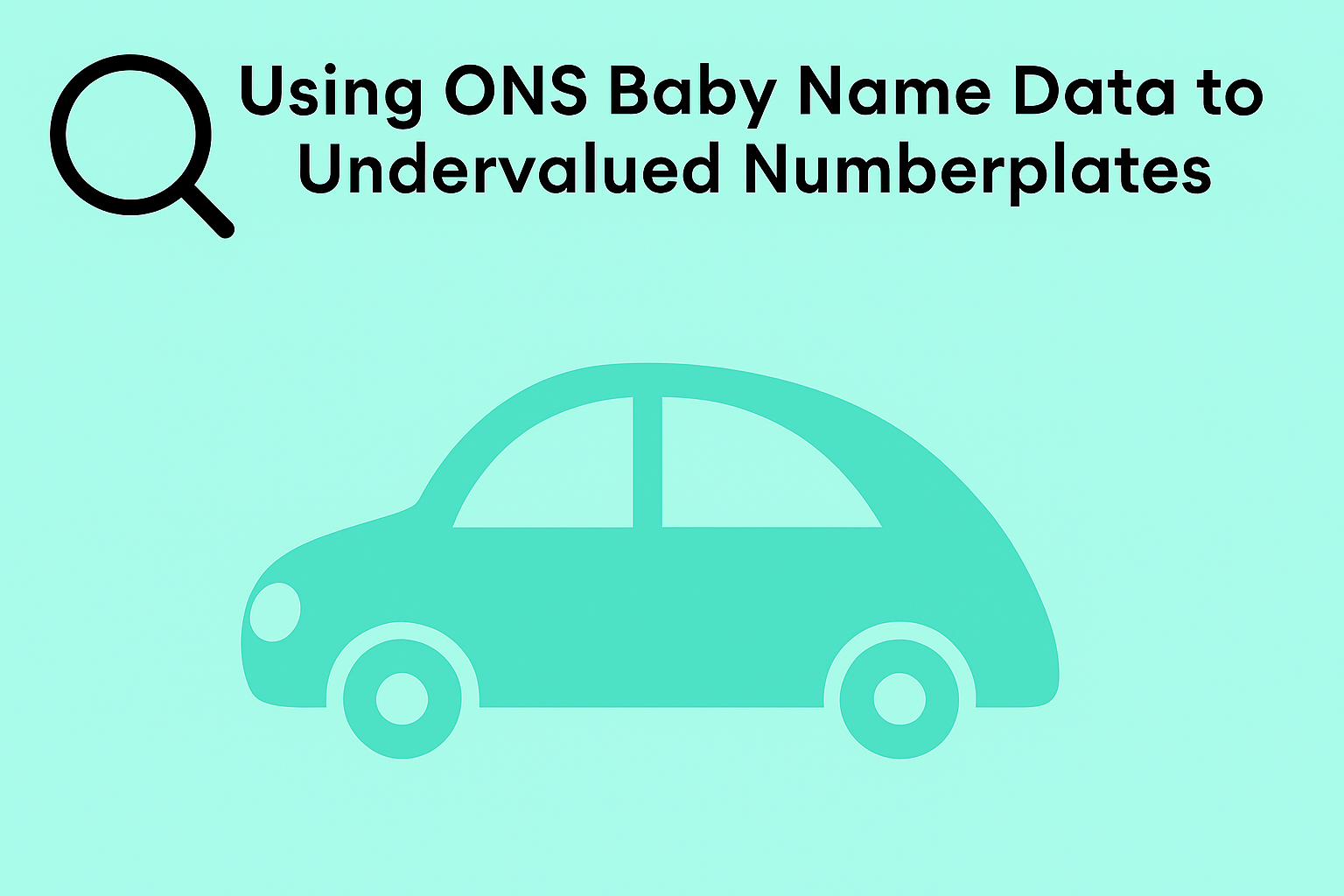 ONS baby name number plates
