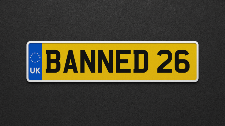 DVLA banned number plates