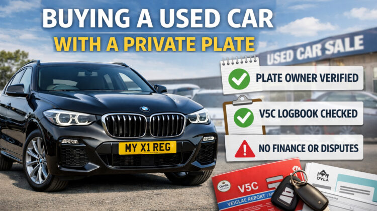 buying car with private plate on