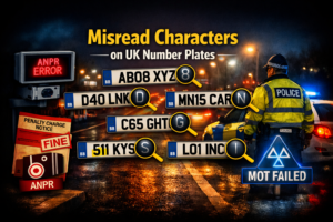 misread number plate