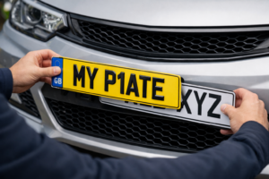 remove number plate before sale