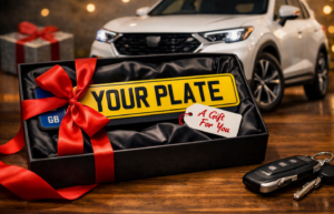reg plates as gifts