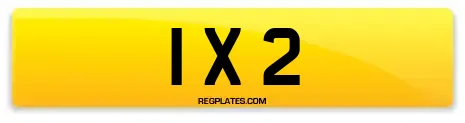 1 x 2 Dateless Number Plates
