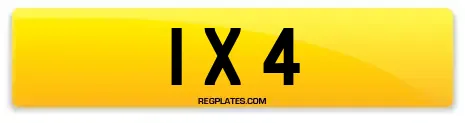 1 x 4 Dateless Number Plates