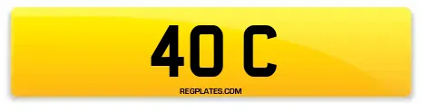 40 C