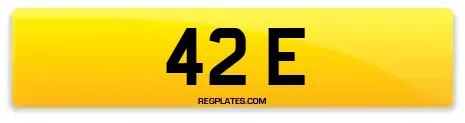 42 E