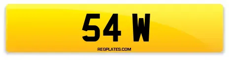54 W