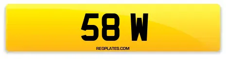 58 W