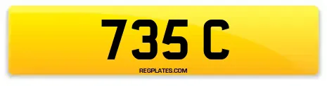 735 C