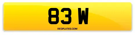 83 W