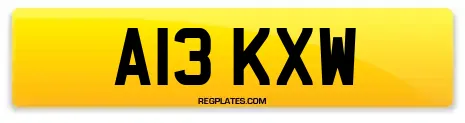 A13 KXW