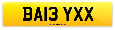 BA13 YXX