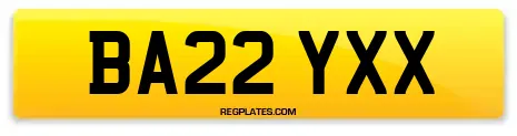 BA22 YXX