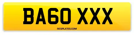 BA60 XXX