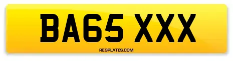 BA65 XXX
