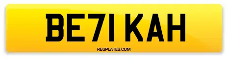 BE71 KAH