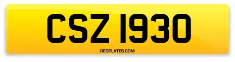 CSZ 1930