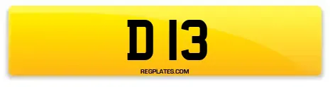 D 13