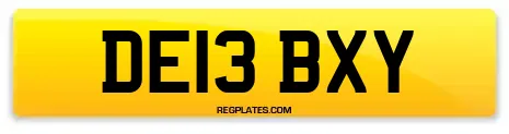 DE13 BXY