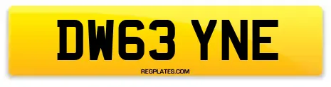 DW63 YNE