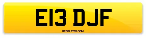 E13 DJF