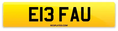 E13 FAU