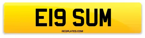 E19 SUM