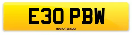 E30 PBW
