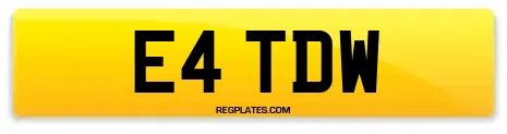 E4 TDW