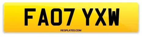FA07 YXW