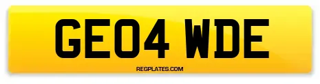 GE04 WDE