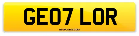 GE07 LOR