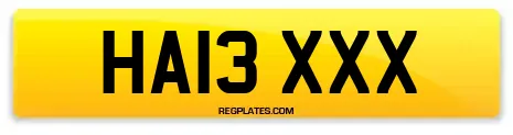 HA13 XXX