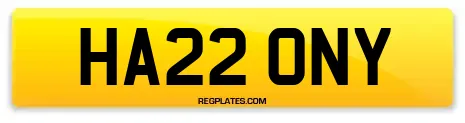 HA22 ONY