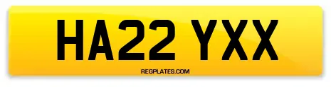 HA22 YXX