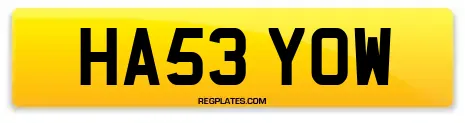 HA53 YOW
