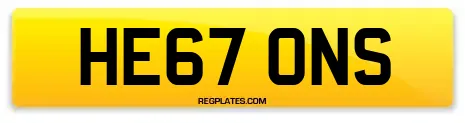 HE67 ONS