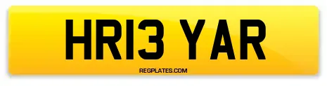 HR13 YAR